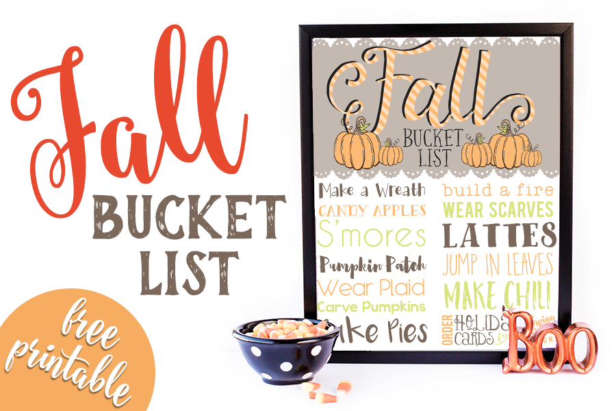 Free Printable: Fall Bucket List